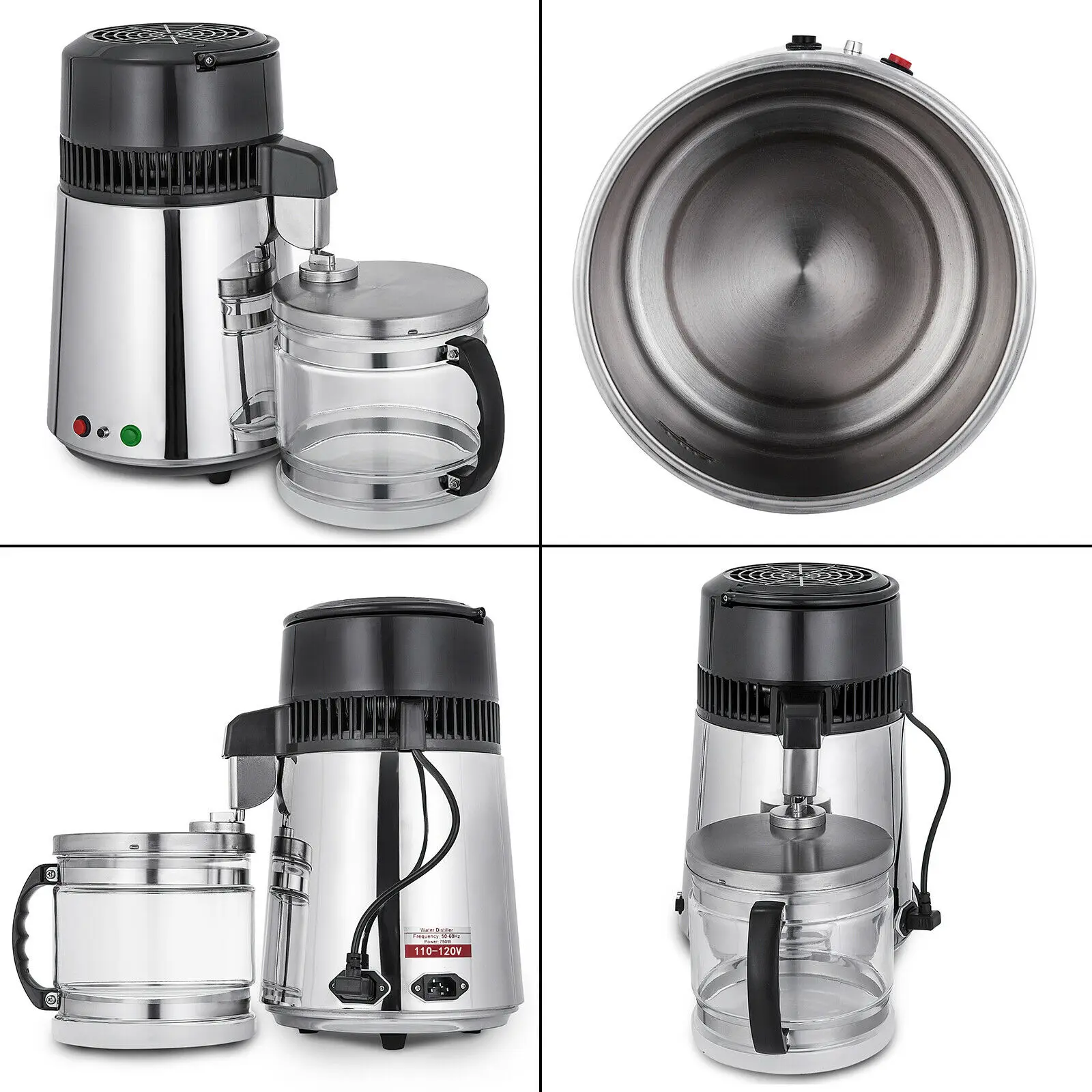 4L Dental Water Distiller PureWater Purifier Filter Stainless Steel Glass Bottle
4L Dental Water Distiller PureWater Purifier Filter Stainless Steel Glass Bottle