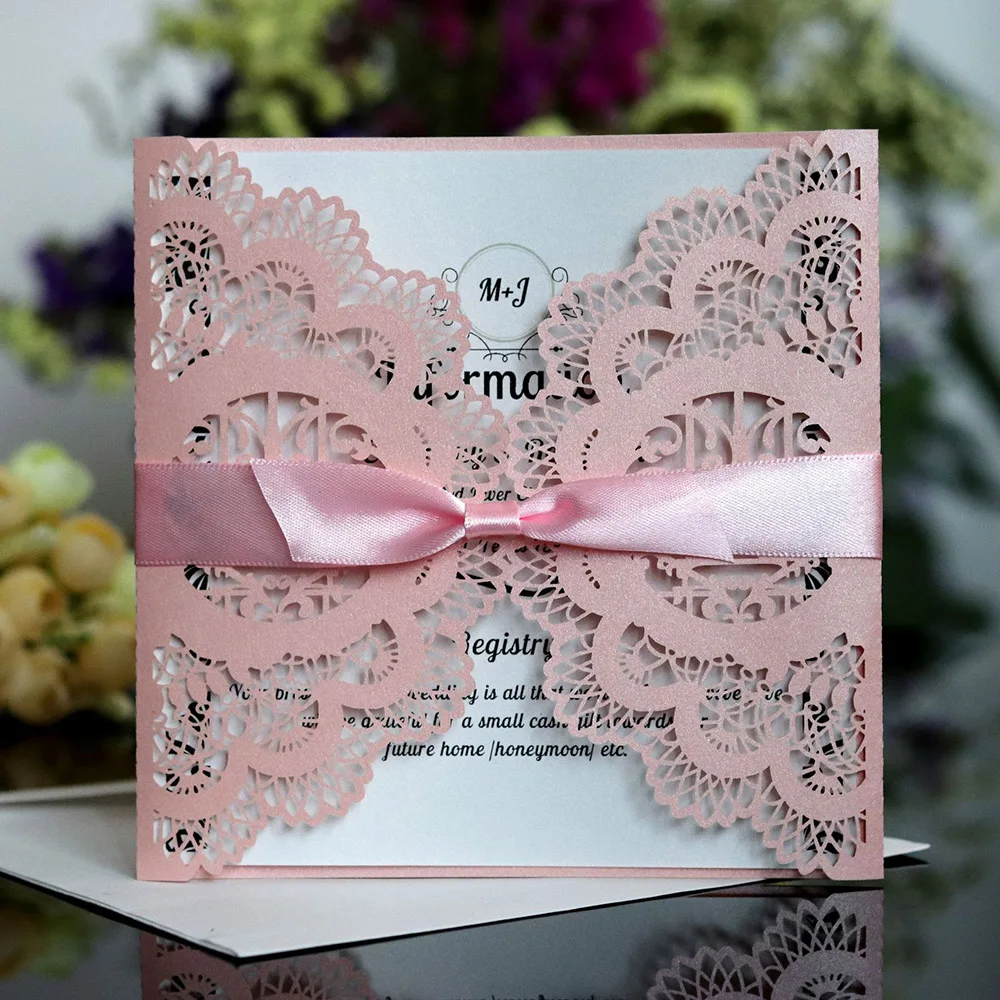 10pcs Elegant Square Hollow Lover Bird Laser Cut Wedding Invitation Card With Ribbon Personalized Wedding Decor Party Supplies 
10pcs Elegant Square Hollow Lover Bird Laser Cut Wedding Invitation Card With Ribbon Personalized Wedding Decor Party Supplies