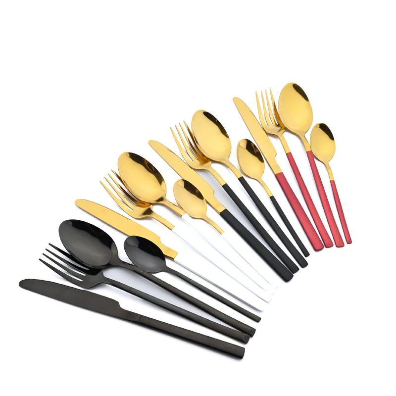 4Pcs Mirror Dinnerware Colorful Cutlery Set Kitchen Knife Fork Spoon Tableware Stainless Steel Flatware Silverware Set
4Pcs Mirror Dinnerware Colorful Cutlery Set Kitchen Knife Fork Spoon Tableware Stainless Steel Flatware Silverware Set