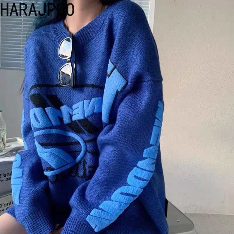 Sweaters Harajpoo Ladies Harajuku Korean Fashion 2021 Fall New Outwear Long Sleeve Thick Letters Casual O Neck Knit Clothing
Sweaters Harajpoo Ladies Harajuku Korean Fashion 2021 Fall New Outwear Long Sleeve Thick Letters Casual O Neck Knit Clothing