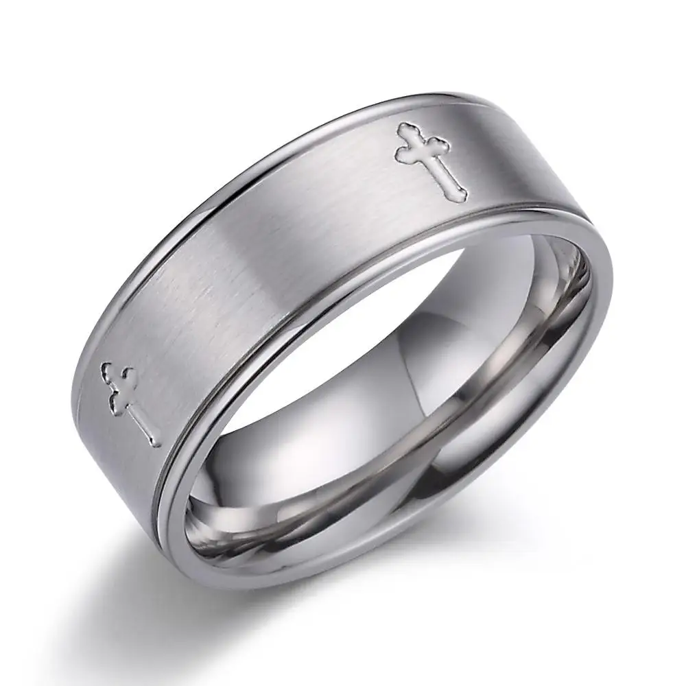 Christian Jesus Surgical Steel Rings 8mm Prayer Cross Men Women Wedding Band Lucky Thumb Rings Comfort Fit
Christian Jesus Surgical Steel Rings 8mm Prayer Cross Men Women Wedding Band Lucky Thumb Rings Comfort Fit