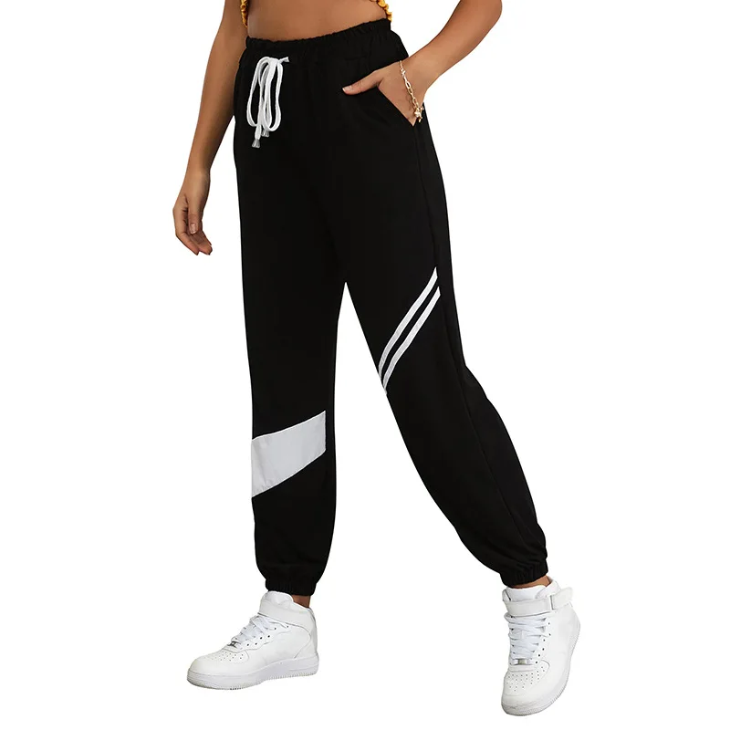 Pants Women Autumn New Women High Waist Pants European and American Black Casual Sports Pants Women Straight Stitching Lace-up
Pants Women Autumn New Women High Waist Pants European and American Black Casual Sports Pants Women Straight Stitching Lace-up