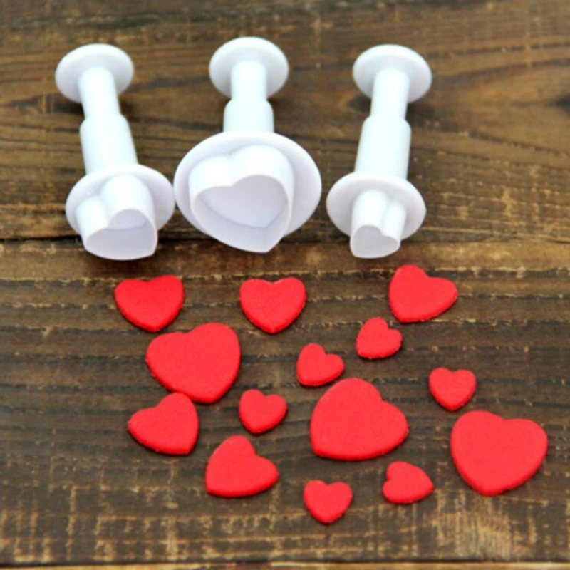 3Pcs/Set Kitchen Accessories Heart Cake Decorating Tools Cake Sugar Sugarcraft Plunger Cookie Cutter Diy Mold Christmas Baking
3Pcs/Set Kitchen Accessories Heart Cake Decorating Tools Cake Sugar Sugarcraft Plunger Cookie Cutter Diy Mold Christmas Baking