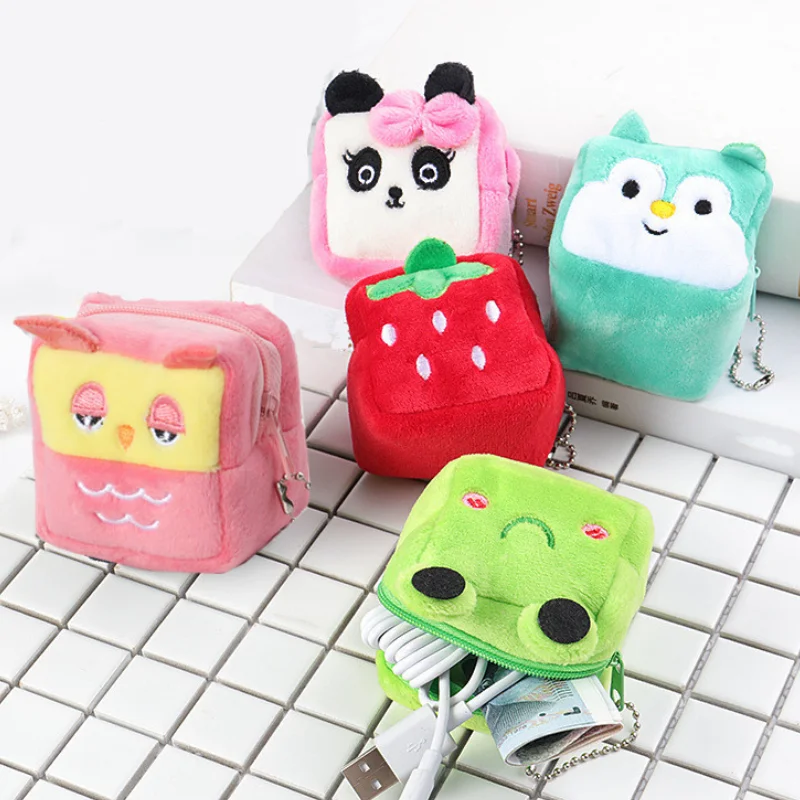 1pc Cartoon Coin Bag for Girls Sanitary Napkin Lipstick Storage Bag Plush Zipper Mini Wallet Earphone Data Charging Line Bag
1pc Cartoon Coin Bag for Girls Sanitary Napkin Lipstick Storage Bag Plush Zipper Mini Wallet Earphone Data Charging Line Bag