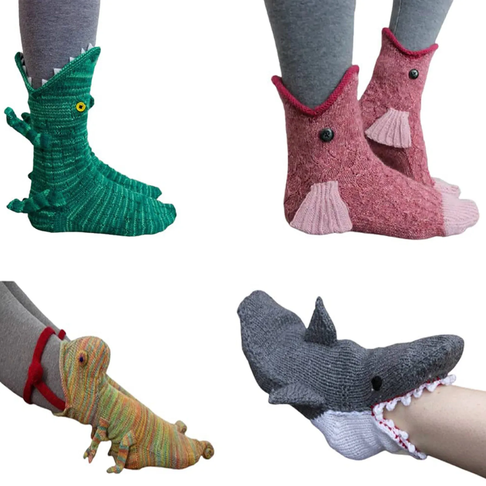 Christmas Socks Keep Warm Winter Knit Socks Funky Animal Pattern Double Knitting Cuff Down Untraditional Gifts For Woman Man
Christmas Socks Keep Warm Winter Knit Socks Funky Animal Pattern Double Knitting Cuff Down Untraditional Gifts For Woman Man