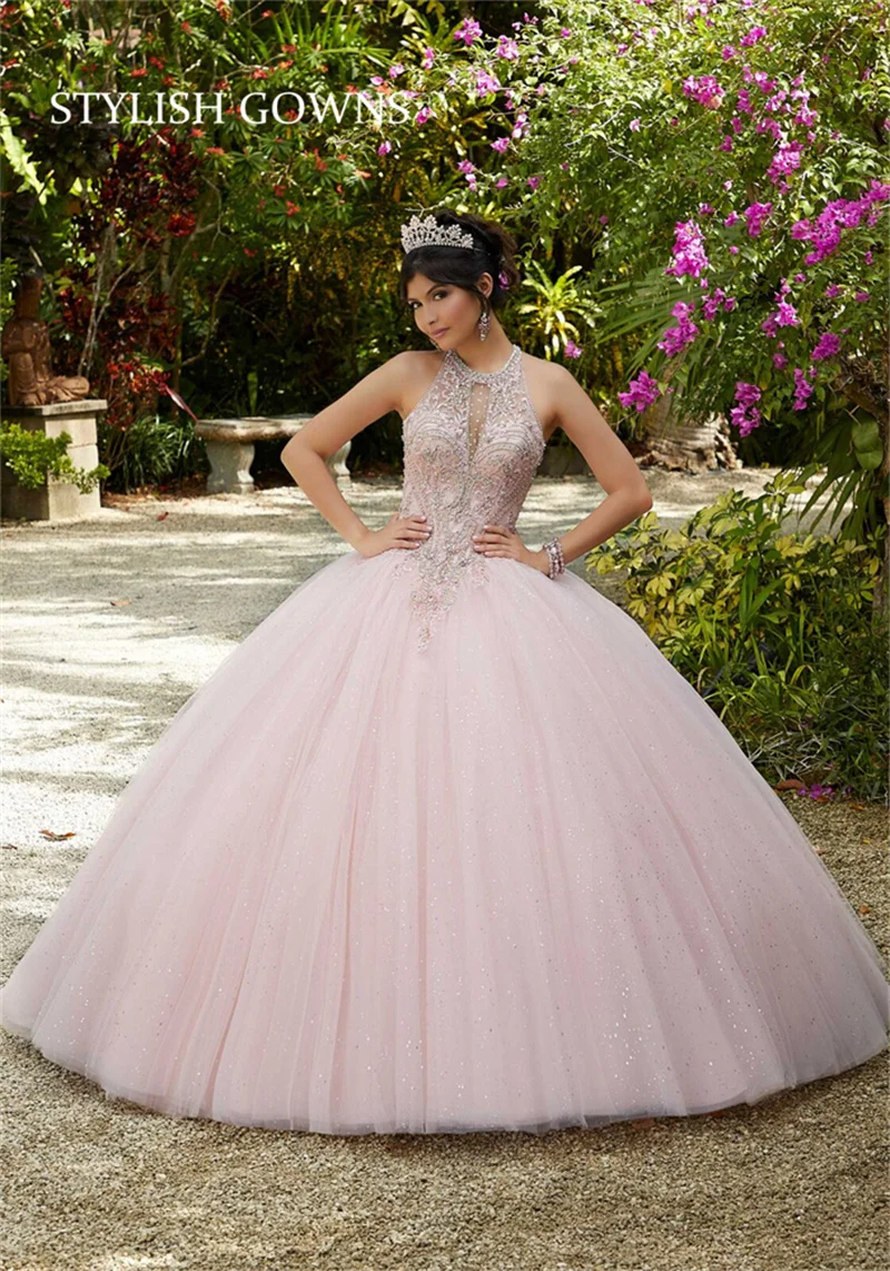 2021 Pink Princess Quinceanera Dress 2021 Halter Ball Gown Sleeveless Beading Sweet 16 Party Dresses Vestidos De 15 Anos
2021 Pink Princess Quinceanera Dress 2021 Halter Ball Gown Sleeveless Beading Sweet 16 Party Dresses Vestidos De 15 Anos