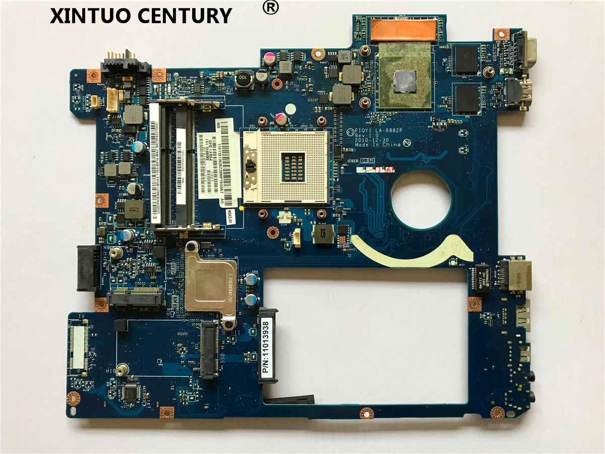 Материнская плата для ноутбука Lenovo Y570 PIQY1 LA-6882P основная HM65 DDR3 GT555M GPU полное
