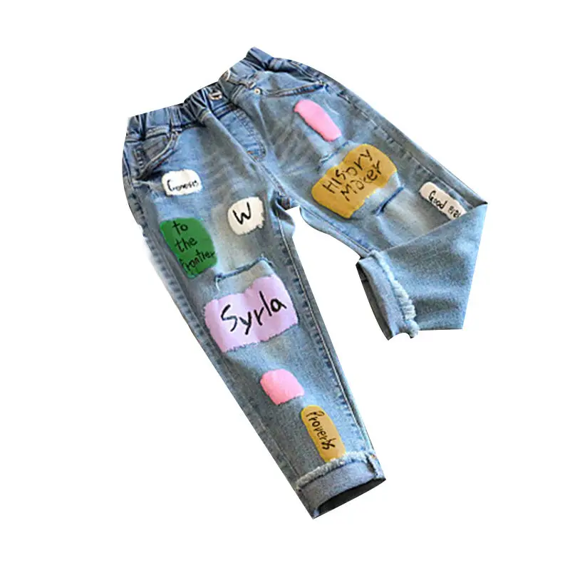 2020 Summer Clothing Boy Girl Baby Children Kids Graffiti loose Jeans Trousers Good Comfortable Clothes Cowboy Denim Pants
2020 Summer Clothing Boy Girl Baby Children Kids Graffiti loose Jeans Trousers Good Comfortable Clothes Cowboy Denim Pants