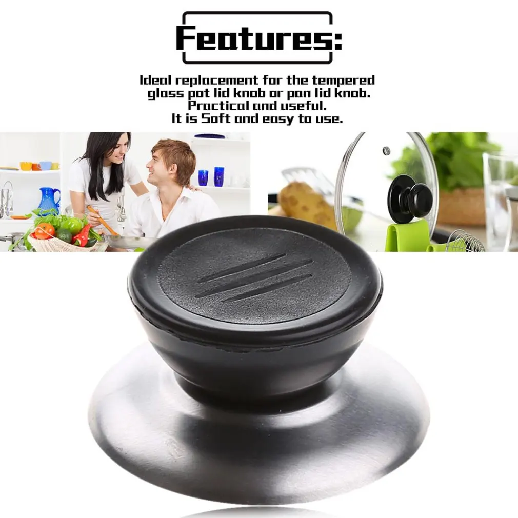 Replace General Lid Handle Anti-hot silicon Cover Kitchen Pot lid Ironing Cookware Part Handle Kitchen Accessories Cap
Replace General Lid Handle Anti-hot silicon Cover Kitchen Pot lid Ironing Cookware Part Handle Kitchen Accessories Cap