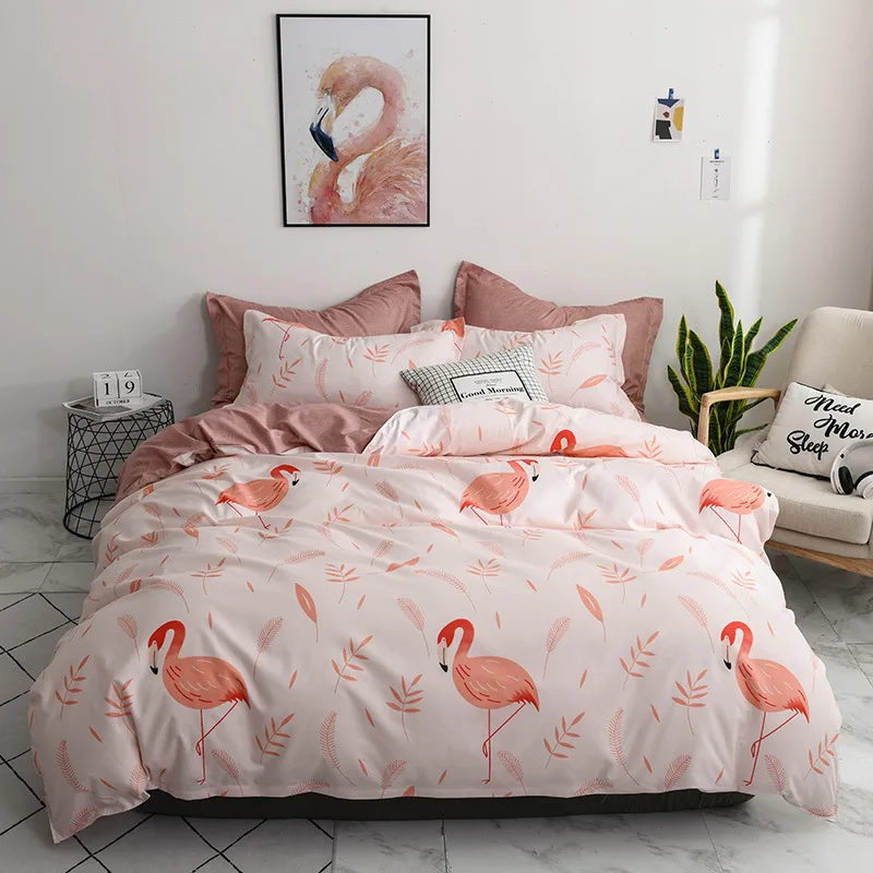 Home Textile Double Single Bedding Set 4pcs Modern Flowers Twin Queen Size Flat Sheets Pillowcases Comforter Duvet Cover
Home Textile Double Single Bedding Set 4pcs Modern Flowers Twin Queen Size Flat Sheets Pillowcases Comforter Duvet Cover