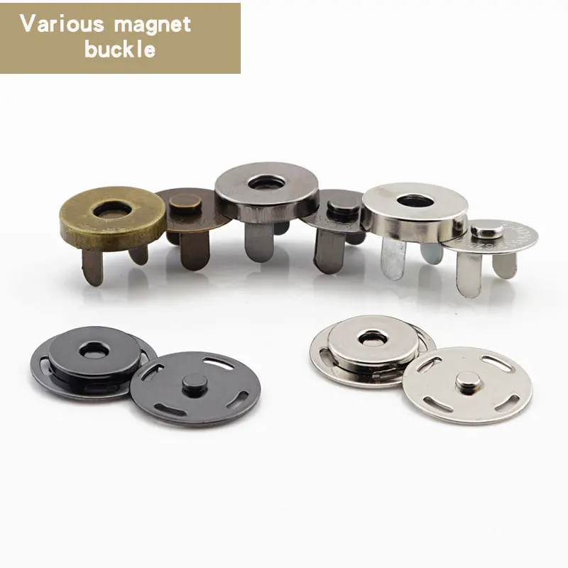Magnet buckle Metal Snap Fasteners Buttons DIY Sewing Clothing Bag Accessories Supplies Stone Dark Buckle | Багаж и сумки