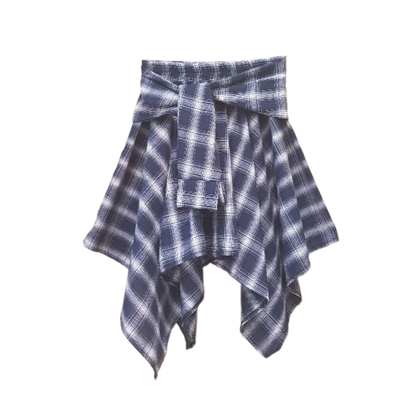 2021 Fashion Irregular Design Midi Skirt Woman Summer Casual New Plaid Skirt Elastic High Waist Asymmetrical Feminino Jupe
2021 Fashion Irregular Design Midi Skirt Woman Summer Casual New Plaid Skirt Elastic High Waist Asymmetrical Feminino Jupe
