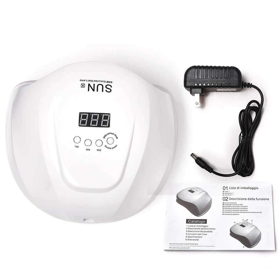 54W Painless SUNX UV LED Lamp Nail Drying Lamp Gel Polish Timer Nail Art Manicure Gel Varnish Large Space 36PCS Dual Light Quick
54W Painless SUNX UV LED Lamp Nail Drying Lamp Gel Polish Timer Nail Art Manicure Gel Varnish Large Space 36PCS Dual Light Quick