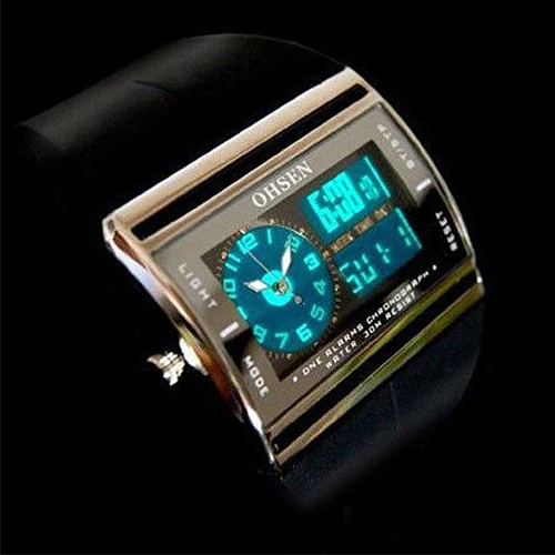 Digital Analog Watch Men LED Luminous Date Rubber Band Sport Men's Boy's Wrist montre homme часы мужские наручные |