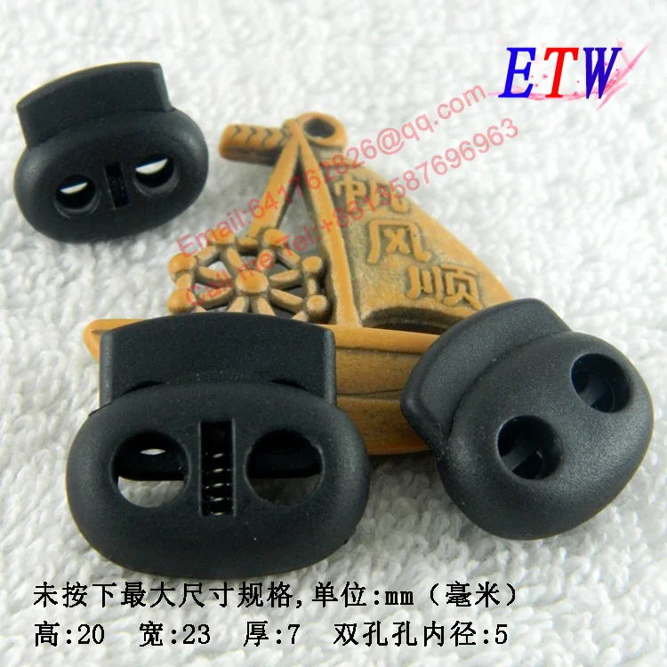 Free Shipping Wholesale High Quality Nylon Cord Lock 2 Holes Black Nylon Pig Nose Button Spring Stopper 20*23*7MM 200 pcs/lot
Free Shipping Wholesale High Quality Nylon Cord Lock 2 Holes Black Nylon Pig Nose Button Spring Stopper 20*23*7MM 200 pcs/lot