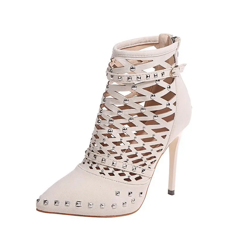 35-42 Plus Size Pointed Toe Suede Hollow Stiletto Women's Boots Sexy Fashion Rivet Spring Boots for Women 2021 New Boots
35-42 Plus Size Pointed Toe Suede Hollow Stiletto Women's Boots Sexy Fashion Rivet Spring Boots for Women 2021 New Boots