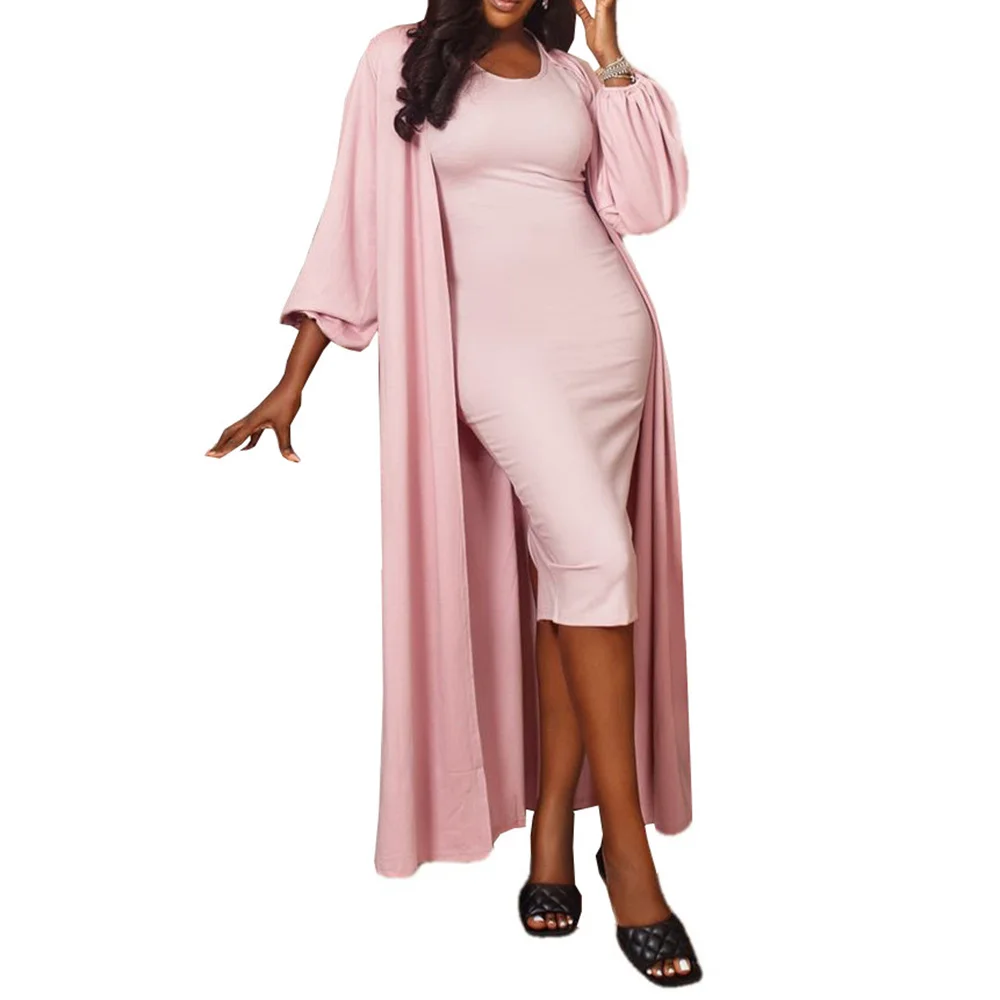 Two Piece Sets Women African Dress Cardigan 2021 Spring Solid Color Elegant OL Lady Casual Fashion Female Cocktail Party Dress
Two Piece Sets Women African Dress Cardigan 2021 Spring Solid Color Elegant OL Lady Casual Fashion Female Cocktail Party Dress