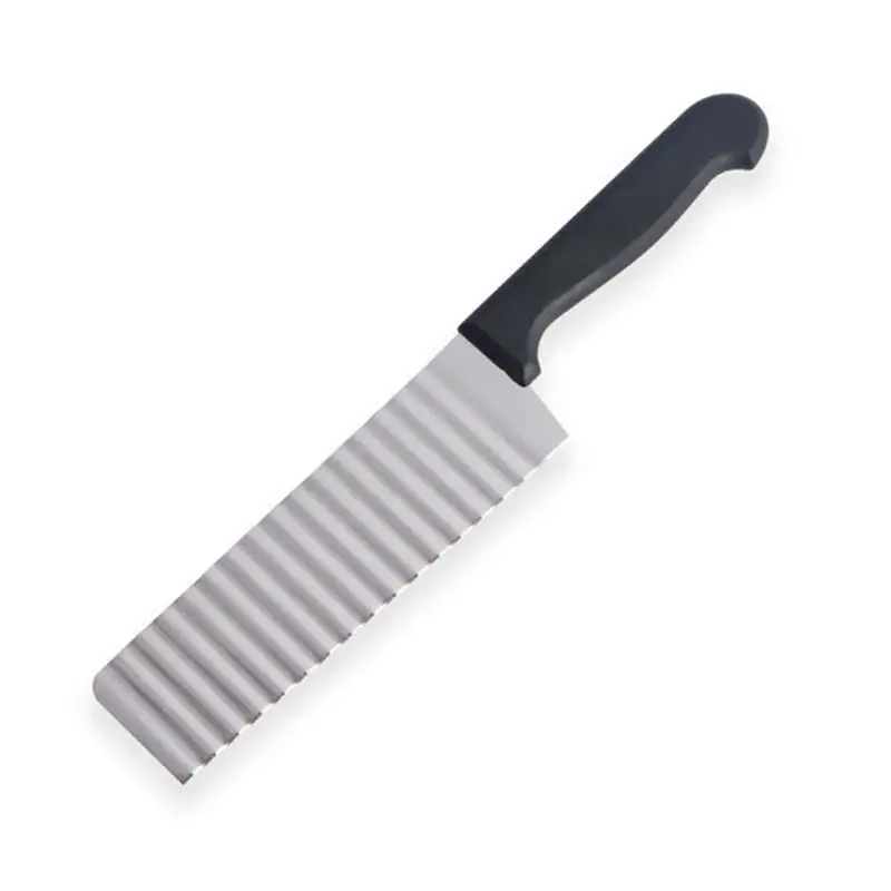 New Stainless Steel Potato Chip Slicer Dough Vegetable Fruit Crinkle Wavy Slicer Knife Potato Cutter Chopper French Fry Maker 
New Stainless Steel Potato Chip Slicer Dough Vegetable Fruit Crinkle Wavy Slicer Knife Potato Cutter Chopper French Fry Maker