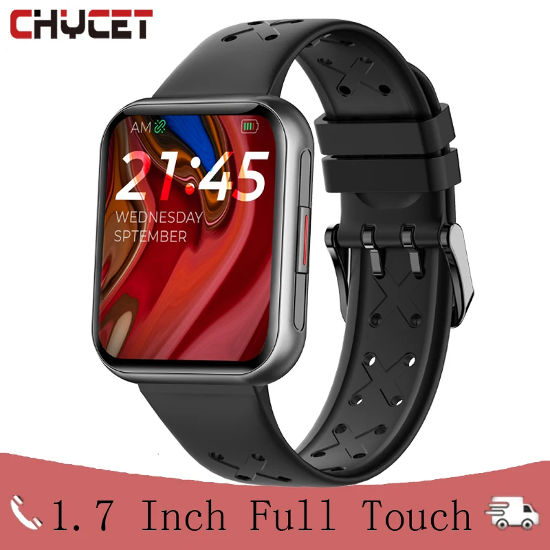 CHYCET 2021 Смарт-часы для мужчин 1,7 дюйма IP68 Водонепроницаемые полностью сенсорные часы монитор сердечного ритма спортивные Смарт-часы для женщ...
CHYCET 2021 Смарт-часы для мужчин 1,7 дюйма IP68 Водонепроницаемые полностью сенсорные часы монитор сердечного ритма спортивные Смарт-часы для женщ...