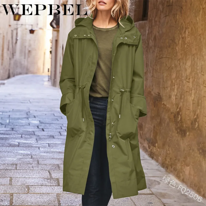Mandylandy Lady Casual Windproof Long Sleeve Hooded Trench Coat Jacket with Pocket Women Solid Drawstring Waist Long Cardigan
Mandylandy Lady Casual Windproof Long Sleeve Hooded Trench Coat Jacket with Pocket Women Solid Drawstring Waist Long Cardigan
