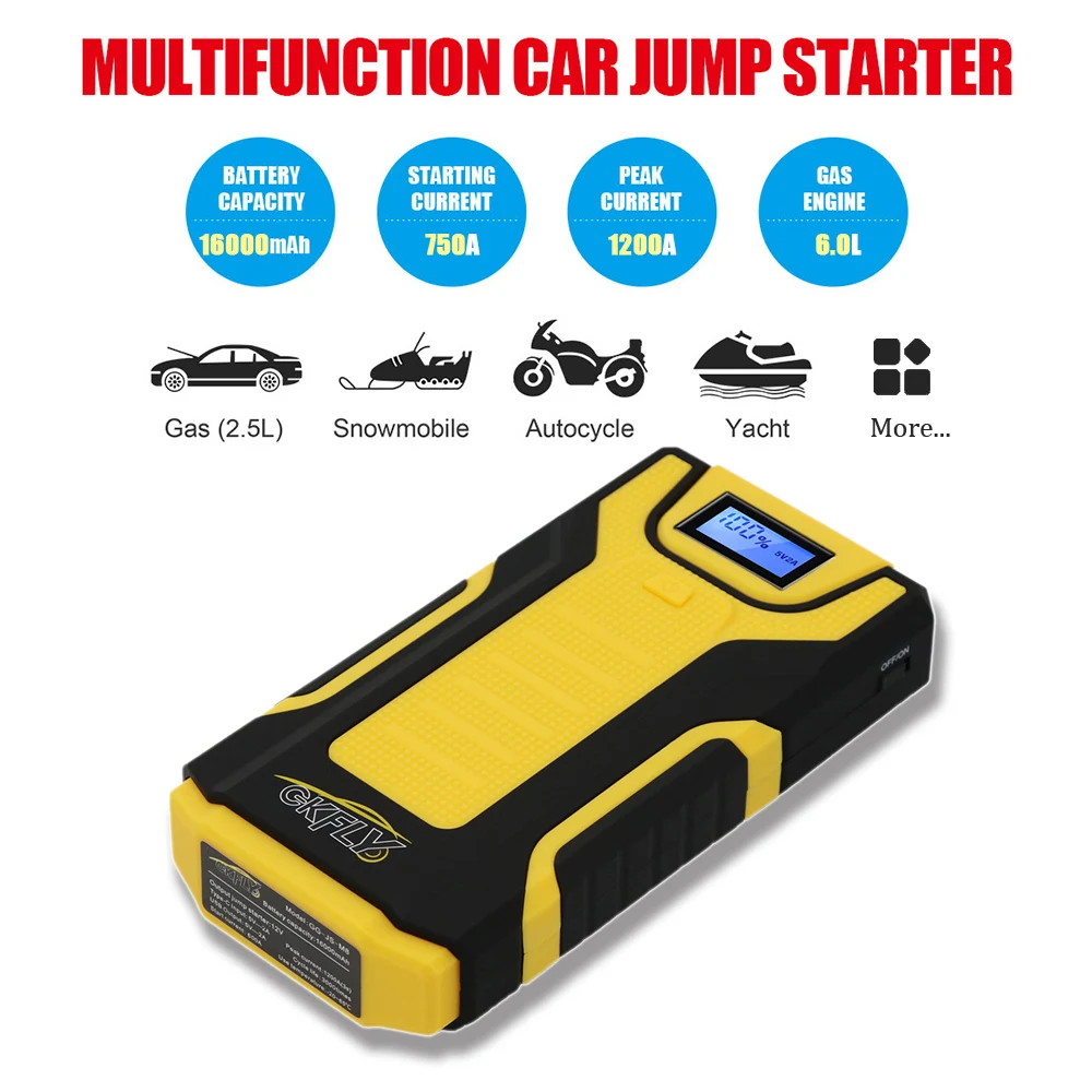 High Capacity 12V Starting Device Multi-Function Jump Starter Car Charger For Car Battery Booster Buster Mini Power Bank Start
High Capacity 12V Starting Device Multi-Function Jump Starter Car Charger For Car Battery Booster Buster Mini Power Bank Start