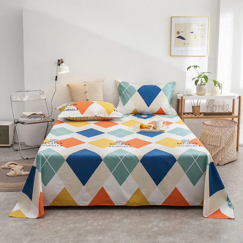 Leopard Geometric Printed Flat Sheets Bedspread Twill cotton Bed Sheet Bedding Linen for King Queen Size Bed cover Home textile
Leopard Geometric Printed Flat Sheets Bedspread Twill cotton Bed Sheet Bedding Linen for King Queen Size Bed cover Home textile