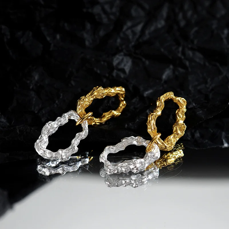 MLKENLY золотые серебряные двойные круглые серьги винтажные Эффектные серьги из стерлингового серебра 925 пробы аксессуары для женщин 
MLKENLY золотые серебряные двойные круглые серьги винтажные Эффектные серьги из стерлингового серебра 925 пробы аксессуары для женщин