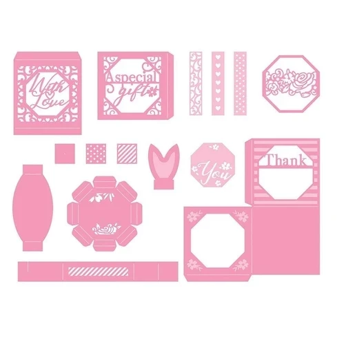 Silhouette bow box Metal Cutting dies card Scrapbooking Stencil Cut Die For DIY Card Crafts Handmade
Silhouette bow box Metal Cutting dies card Scrapbooking Stencil Cut Die For DIY Card Crafts Handmade