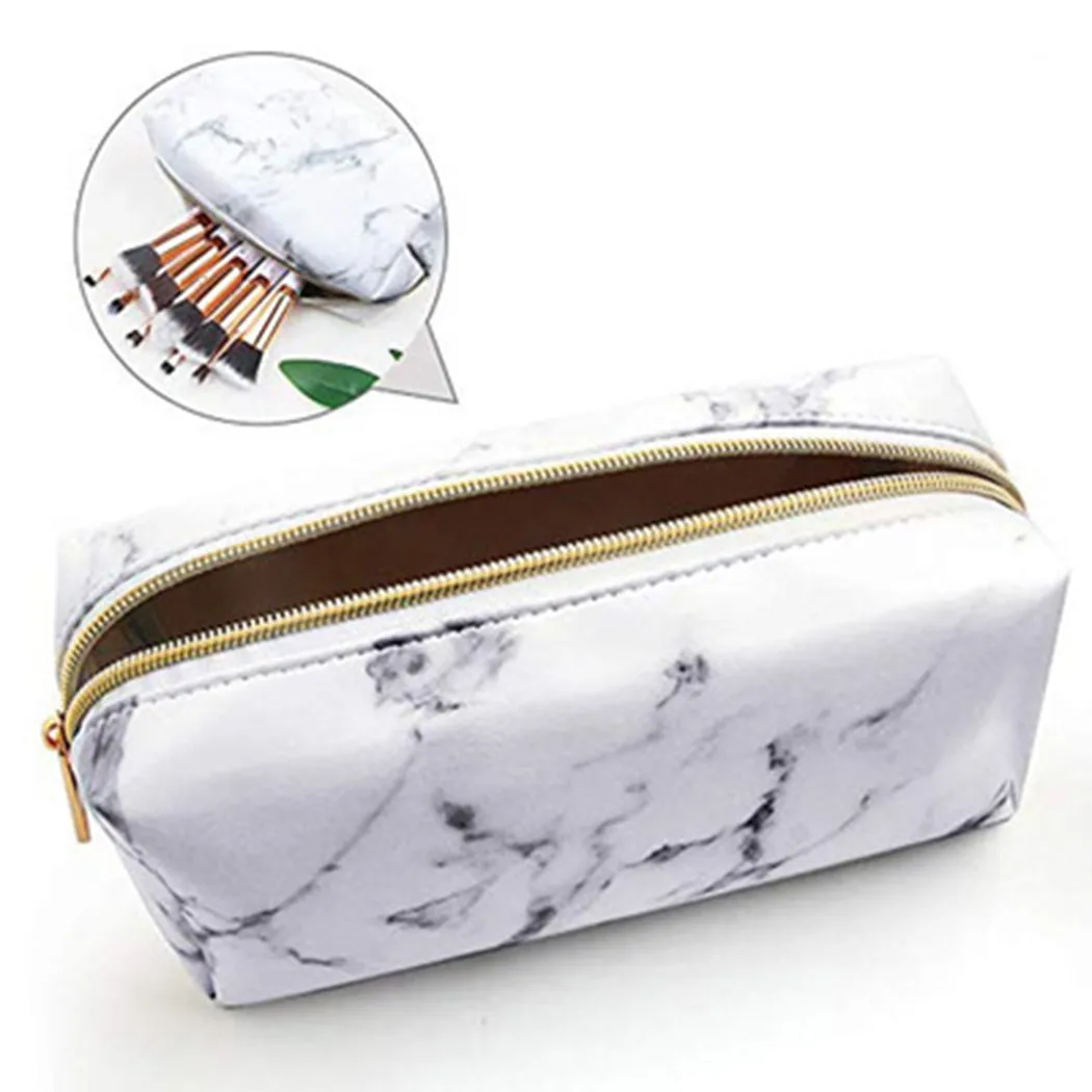 1pcs Makeup Brush Organizer White Marble Smooth PU Toiletry Bag Organizer Multifunction Pencil Case/makeup Brush Bag
1pcs Makeup Brush Organizer White Marble Smooth PU Toiletry Bag Organizer Multifunction Pencil Case/makeup Brush Bag