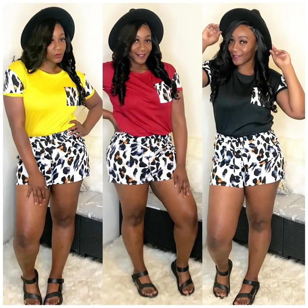 Leopard print patchwork street two-piece women's summer O collar blazer 2020 new family lace-up fashion sportswear
Leopard print patchwork street two-piece women's summer O collar blazer 2020 new family lace-up fashion sportswear