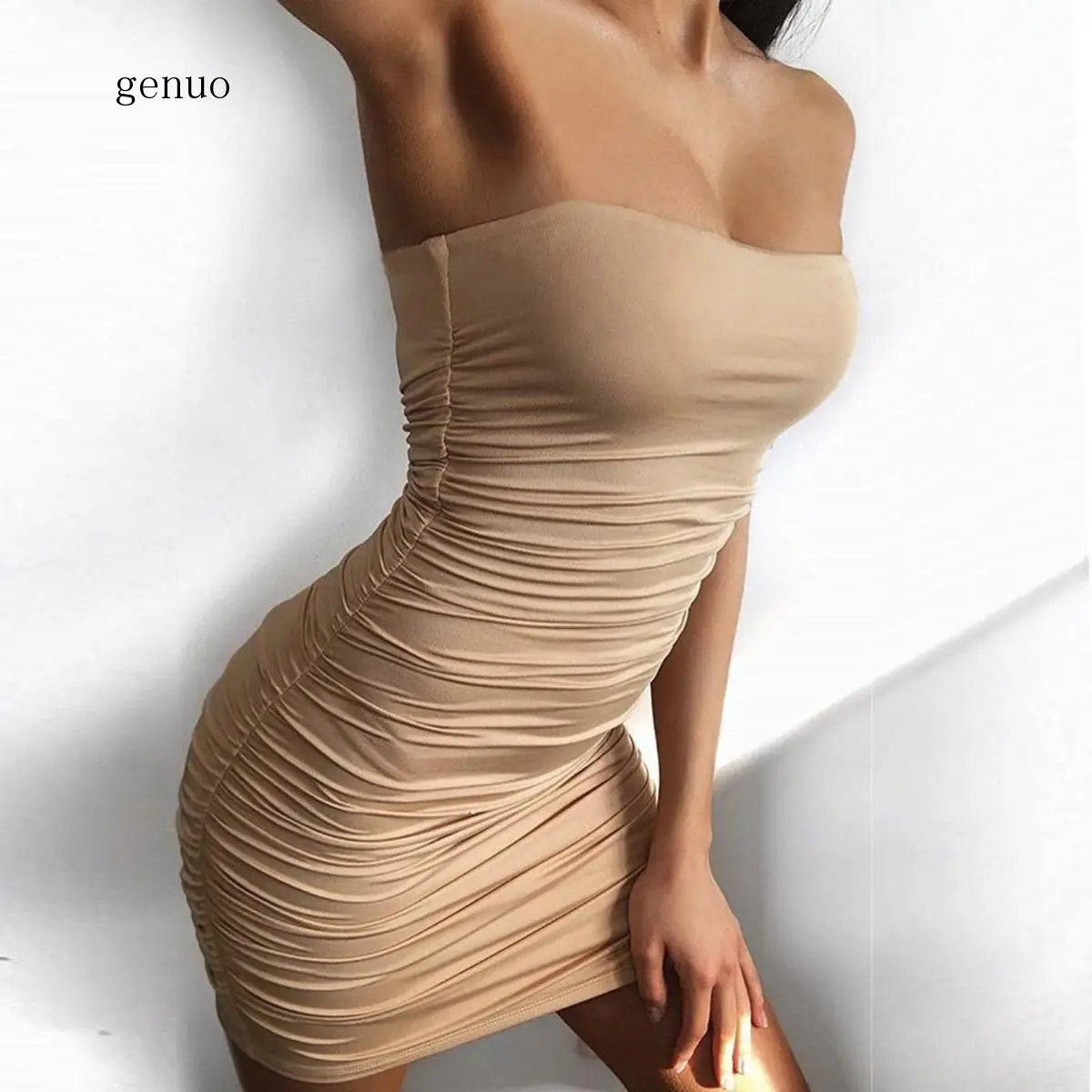 Новинка 2020, женское летнее платье без бретелек, красное пикантное облегающее эластичное мини-платье с рюшами без рукавов для ночного клуба 
Новинка 2020, женское летнее платье без бретелек, красное пикантное облегающее эластичное мини-платье с рюшами без рукавов для ночного клуба