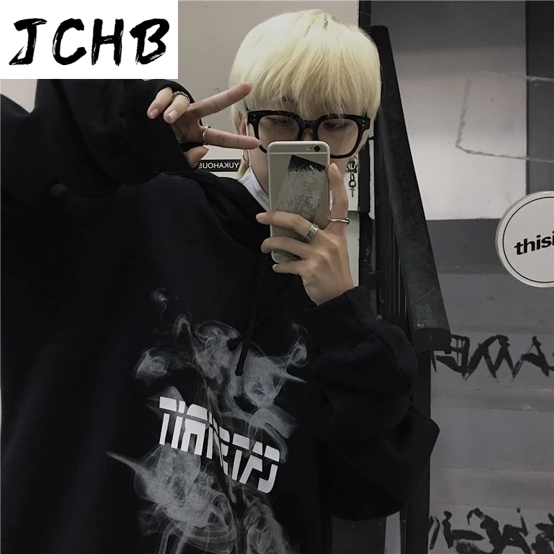 2021 Punk Gothic Clothes Hoodies Couple Korean Dark Print Loose Lazy Hooded Plus Velvet Long-sleeved Sweatshirt Students Couple
2021 Punk Gothic Clothes Hoodies Couple Korean Dark Print Loose Lazy Hooded Plus Velvet Long-sleeved Sweatshirt Students Couple