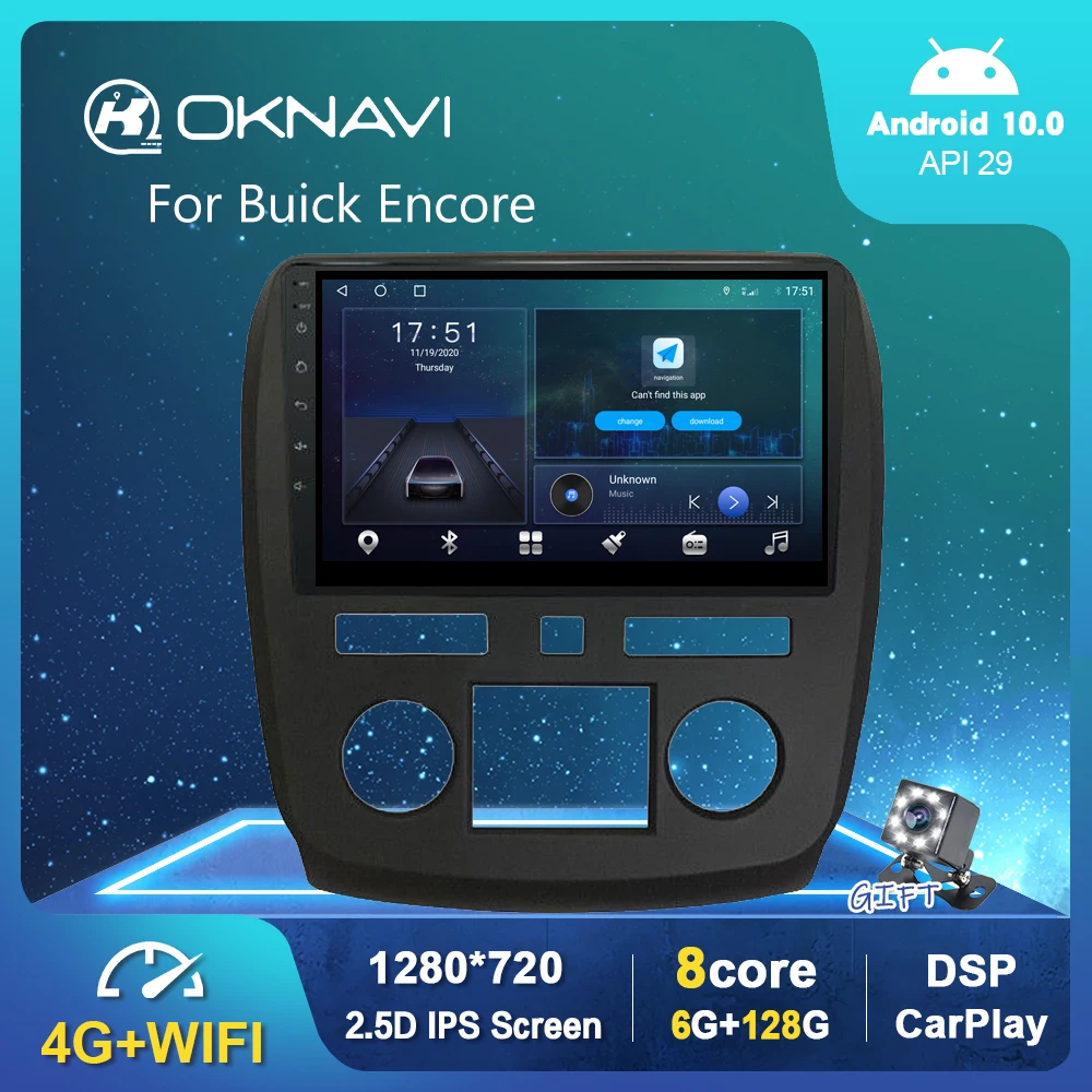 Android 10 DSP Car Radio Multimedia Player For Buick Encore 2009-2013 Video Navigation GPS OBD 6G 128G WIFI No Undefined 2 Din
Android 10 DSP Car Radio Multimedia Player For Buick Encore 2009-2013 Video Navigation GPS OBD 6G 128G WIFI No Undefined 2 Din