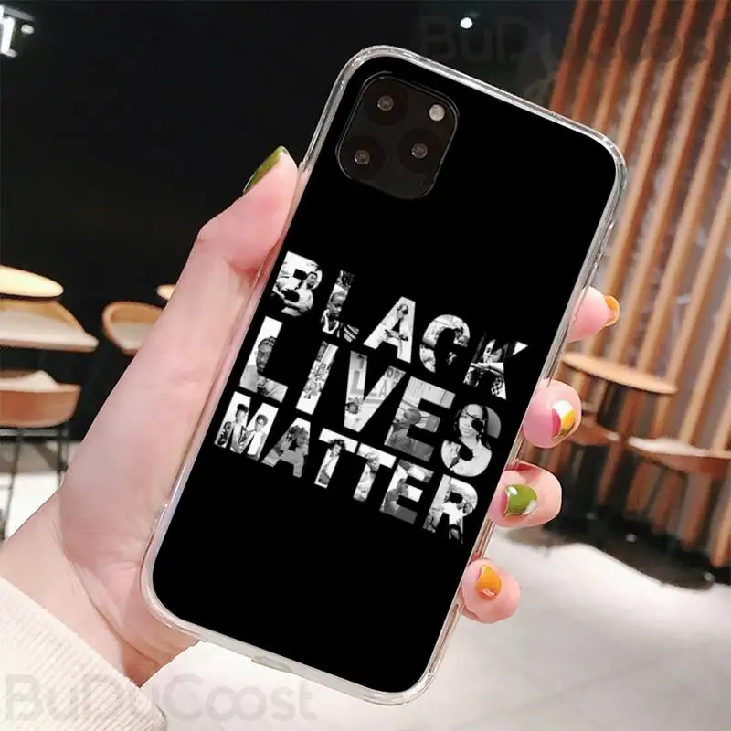 Riccu протест 2020 черный живет материя чехол для телефона Iphone12 11 Pro 12 Max X XR XS макс 7 8