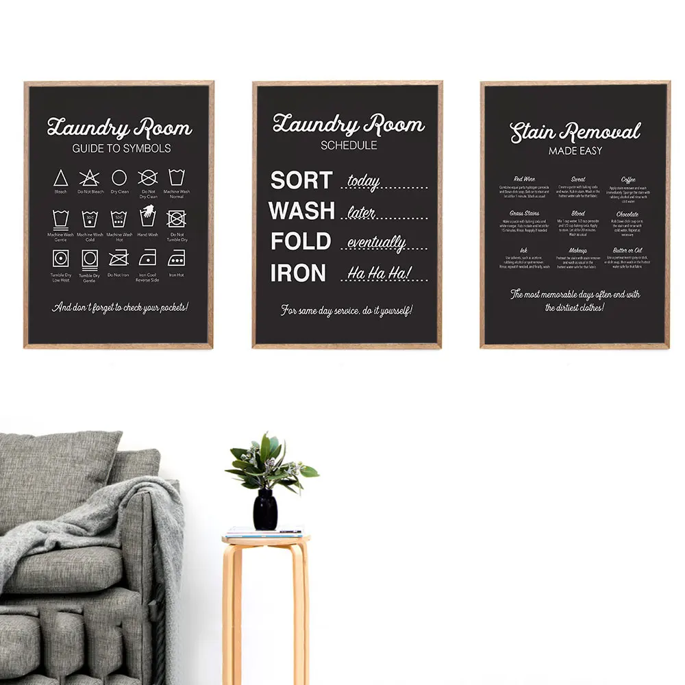 Laundry Room Guide and Advise Wall Art Picture Canvas Poster Nordic Minimalist Decorative Painting Home Decor
Laundry Room Guide and Advise Wall Art Picture Canvas Poster Nordic Minimalist Decorative Painting Home Decor