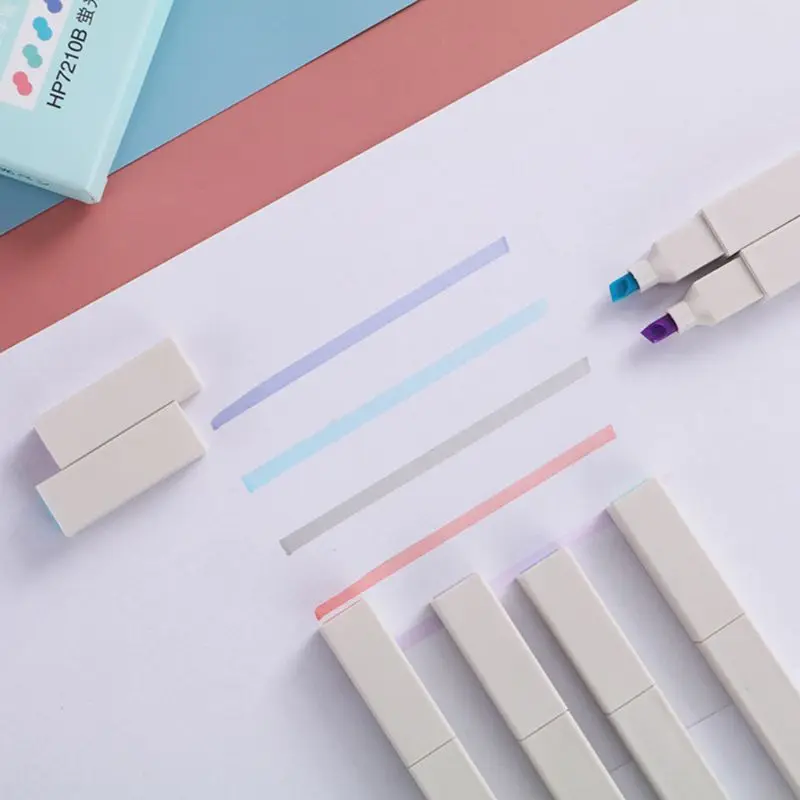 6pcs Super Soft Highlighter Marker Pens Set Water Based Ink Morandi Pastel Color 
6pcs Super Soft Highlighter Marker Pens Set Water Based Ink Morandi Pastel Color