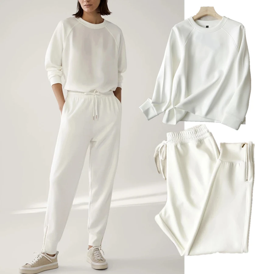 women's Simple Fashion O-neck Loose Winter Hoodies Women Sweatshirt Pullovers Tops Harem Jogger Pants 2 pieces sets
women's Simple Fashion O-neck Loose Winter Hoodies Women Sweatshirt Pullovers Tops Harem Jogger Pants 2 pieces sets