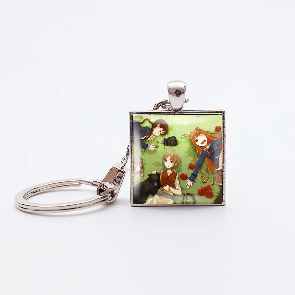 31 Style Anime Spice and Wolf Keychains Holo Silver Plated Pendant Keyrings Handmade Kraft Lawrence Key Holder Jewelry S001
31 Style Anime Spice and Wolf Keychains Holo Silver Plated Pendant Keyrings Handmade Kraft Lawrence Key Holder Jewelry S001
