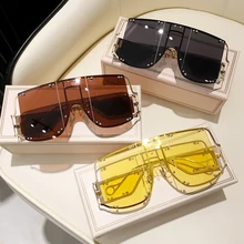 2020 New oversized sunglasses for Women Unisex Sunglasses Men Round Glasses Fashion Female designer sunglasses sol UV400