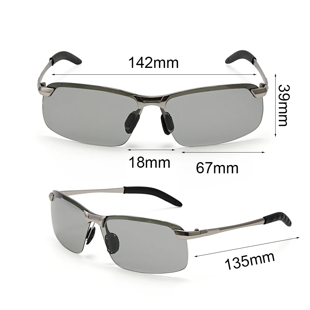 Al-Mg Alloy Photochromic Sunglasses Men Polarized Chameleon Glasses Change Color Sun Glasses Day Night Vision Driving Goggles
Al-Mg Alloy Photochromic Sunglasses Men Polarized Chameleon Glasses Change Color Sun Glasses Day Night Vision Driving Goggles