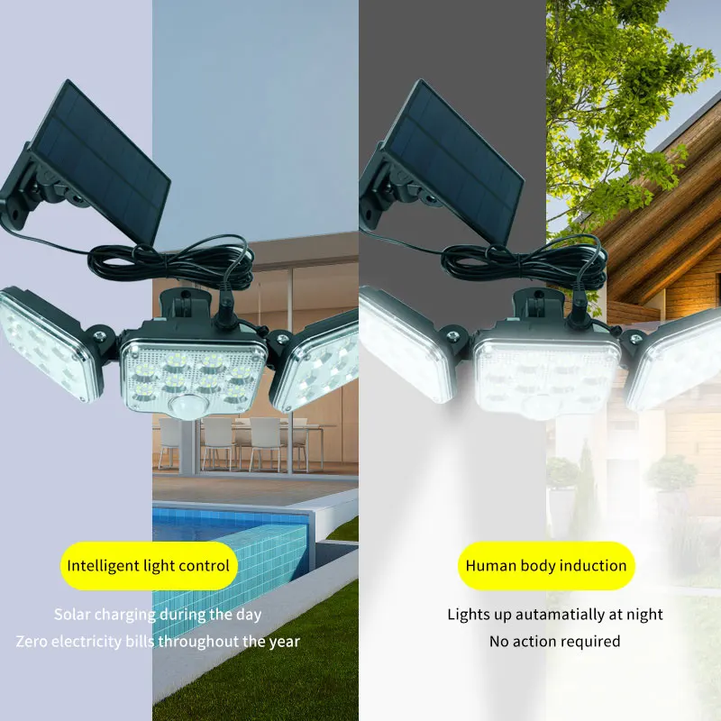122 LED Solar Lights IP65 Waterproof Outdoor Indoor garden decoration Lamp With Adjustable Head Wide Lighting Angle
122 LED Solar Lights IP65 Waterproof Outdoor Indoor garden decoration Lamp With Adjustable Head Wide Lighting Angle