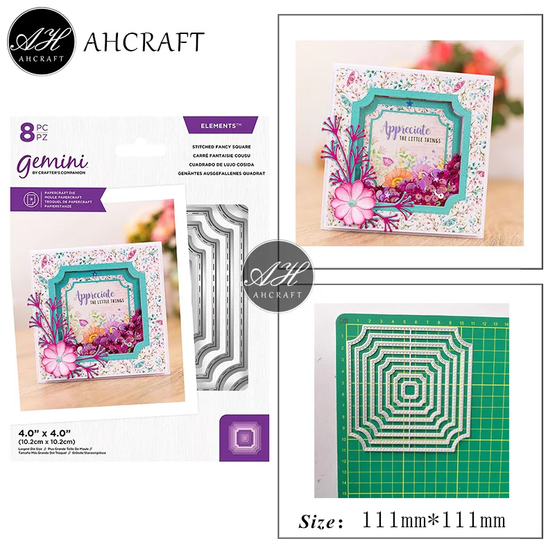 AHCRAFT Graphics Frame Metal Cutting Dies for DIY Scrapbooking Photo Album Decorative Embossing Stencil Paper Cards Mould
AHCRAFT Graphics Frame Metal Cutting Dies for DIY Scrapbooking Photo Album Decorative Embossing Stencil Paper Cards Mould