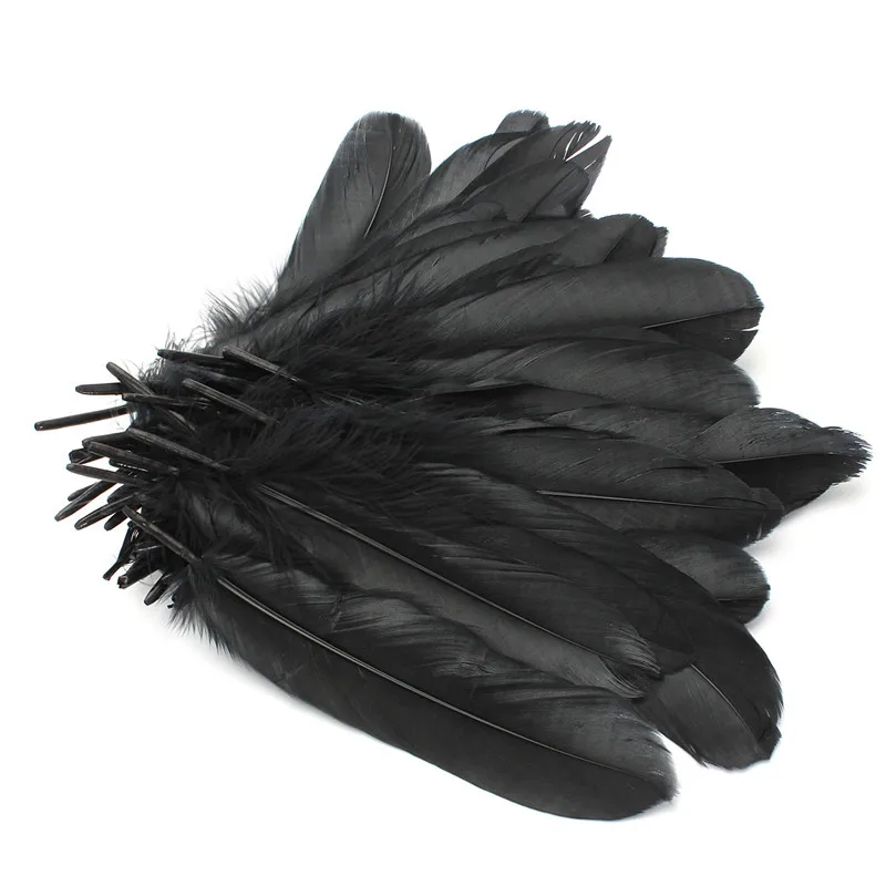 50pcs/lot Natural Large Black Goose Feather 15-25cm For Craft Hats Embellishments Floral Arrangement Material Accessories
50pcs/lot Natural Large Black Goose Feather 15-25cm For Craft Hats Embellishments Floral Arrangement Material Accessories