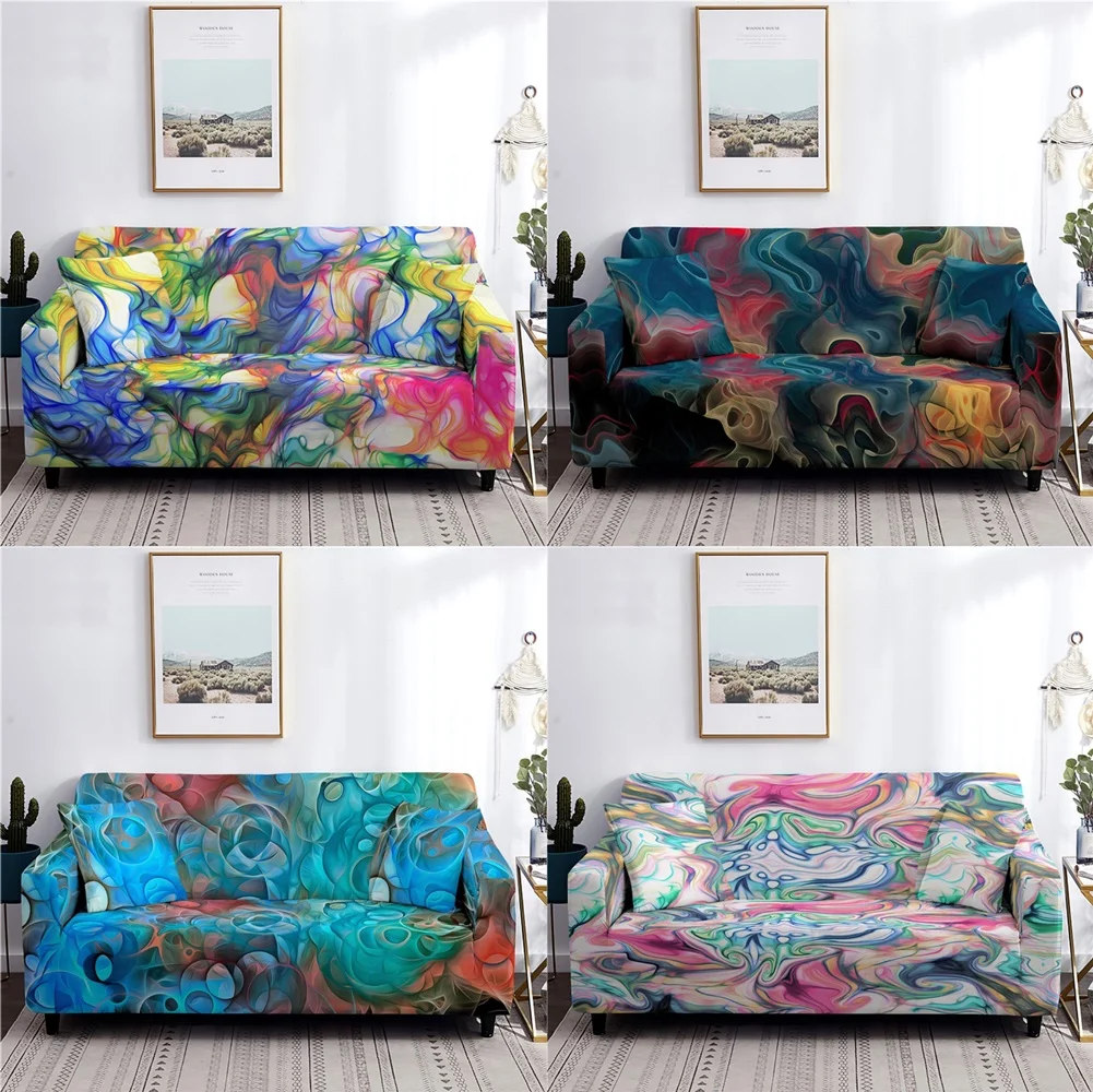 Marbling Art Elastic Sofa Covers For Living Room Stretch Colourful Non-slip Couch Cover Sofa Slipcover Protector Case 1-4 Seater
Marbling Art Elastic Sofa Covers For Living Room Stretch Colourful Non-slip Couch Cover Sofa Slipcover Protector Case 1-4 Seater