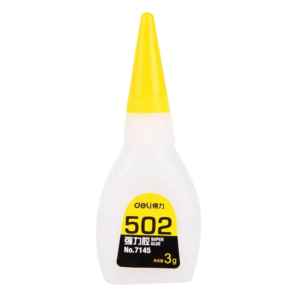 3g Super Liquid Glue 502 Fast-Dry Adhesive School Office Supply Repair Phone Screen Glass Metal Ceramics Wood Rubber Bond Tool
3g Super Liquid Glue 502 Fast-Dry Adhesive School Office Supply Repair Phone Screen Glass Metal Ceramics Wood Rubber Bond Tool