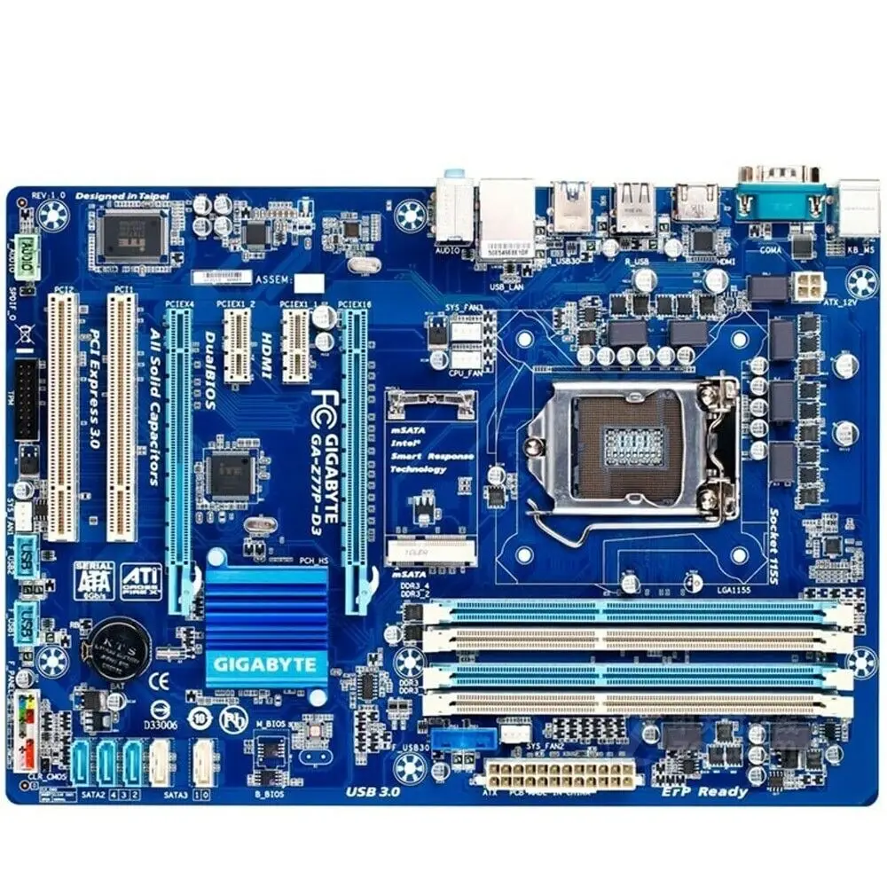 GA-Z77P-D3 настольная материнская плата Z77 Sockel LGA 1155 i3 i5 i7 DDR3 32g ATX UEFI BI
GA-Z77P-D3 настольная материнская плата Z77 Sockel LGA 1155 i3 i5 i7 DDR3 32g ATX UEFI BI