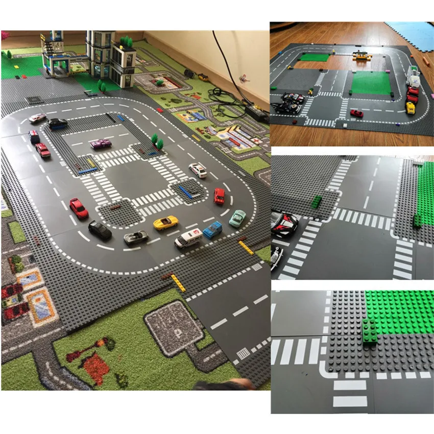 City Road Base Plate Street Baseplate Compatible Block Straight Crossroad Brinqued Curve T-Junction Building Blocks
City Road Base Plate Street Baseplate Compatible Block Straight Crossroad Brinqued Curve T-Junction Building Blocks