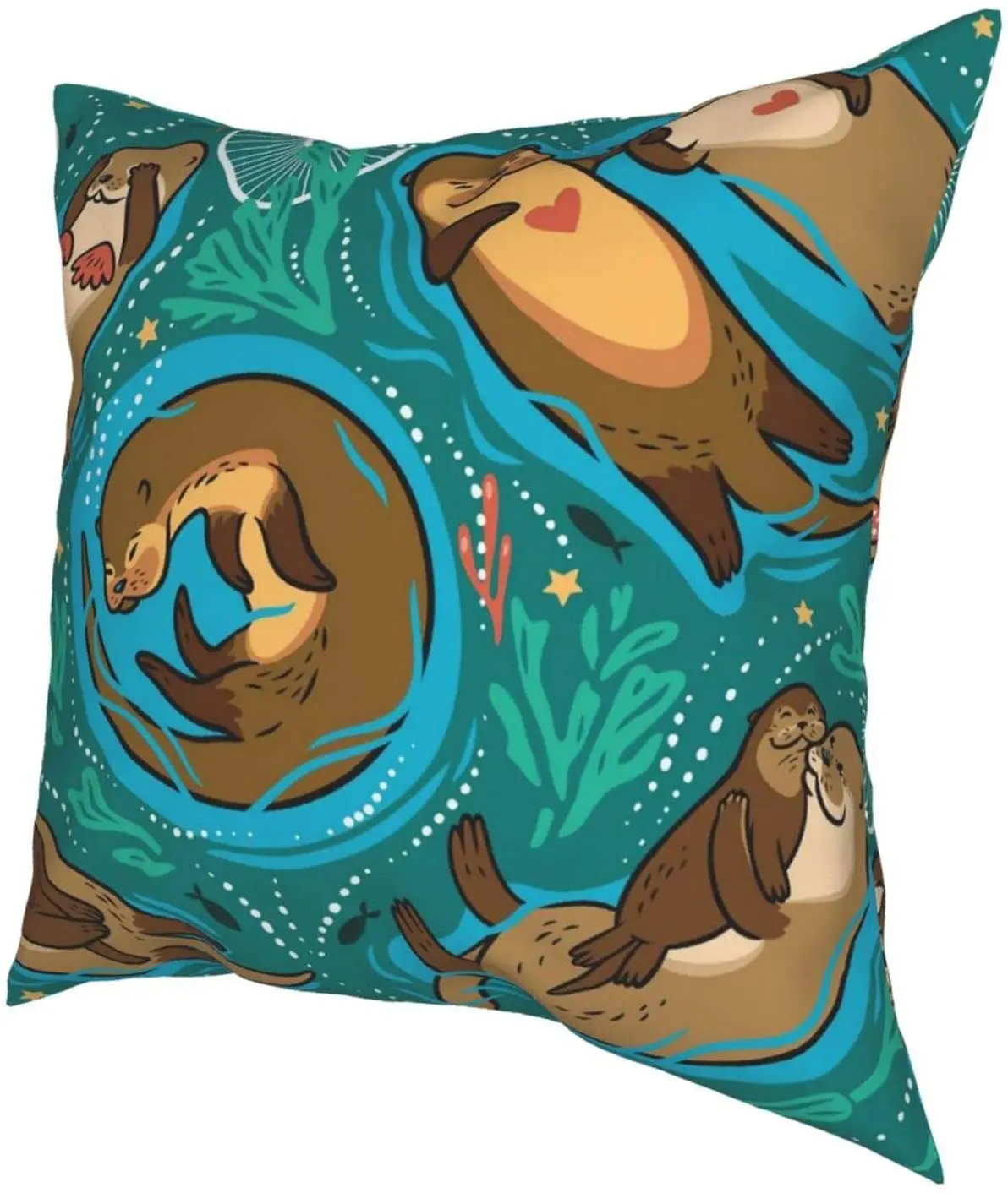 Otters Decorative Throw Pillow Covers 18 X 18 Inch,Cartoon Animals Cushion Cover Square Pillow Cases for Car Sofa Home Decor
Otters Decorative Throw Pillow Covers 18 X 18 Inch,Cartoon Animals Cushion Cover Square Pillow Cases for Car Sofa Home Decor