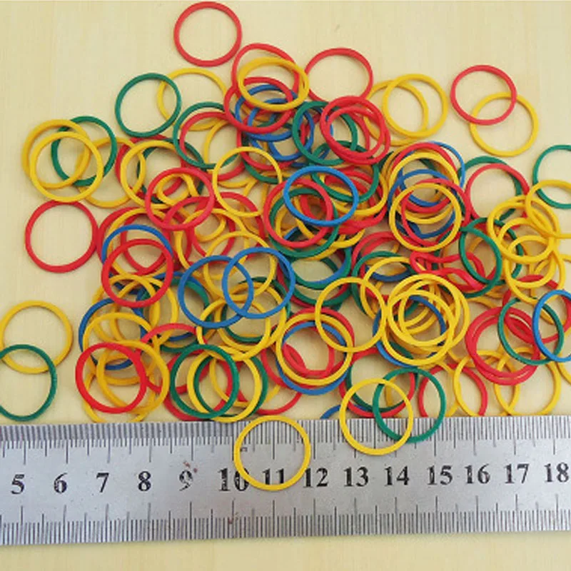 

15-50mm Colorful High Elastic Rubber Bands Rubber Rings Latex Ring Office Stationery Supplies Stretchable Rubber Elastics Band