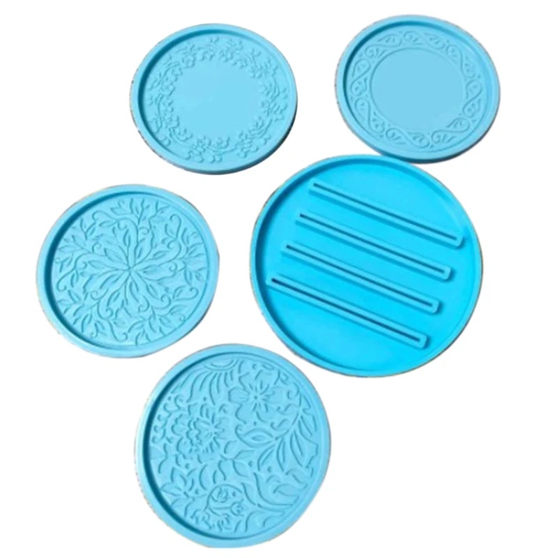 5 Pcs/Set Vintage Pattern Coaster with Storage Base Epoxy Resin Molds Cup Mat Mug Pad Silicone Mould DIY Crafts Jewelry
5 Pcs/Set Vintage Pattern Coaster with Storage Base Epoxy Resin Molds Cup Mat Mug Pad Silicone Mould DIY Crafts Jewelry